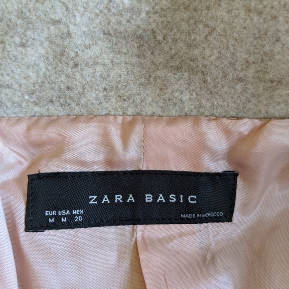 Zara Jackets & Coats Nwt Zara Wool Coat Med Oatmeal Poshmark